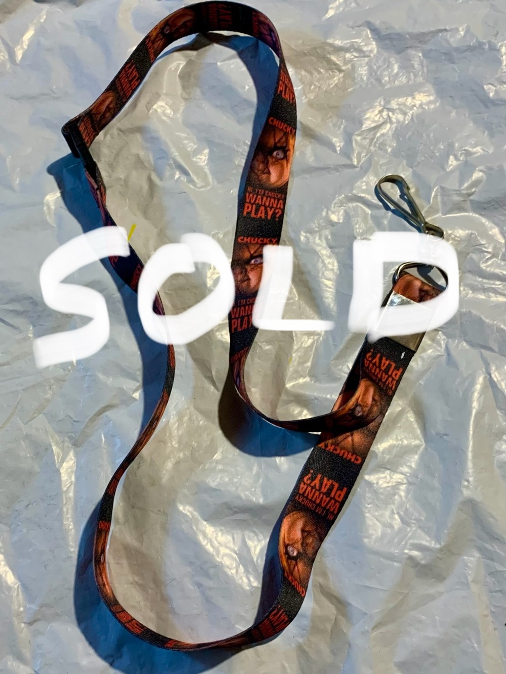 -SOLD-
Chucky Lanyard with Clip